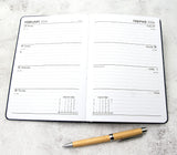 Personalised Hardcover Fashion Diary Organiser 2026  | Custom Engraved Planner