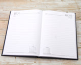 Personalised Premium Hardback Diary 2026, A4/A5 size | Custom printed Organiser (UK dates)