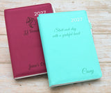 Personalised Design 2027 Diary Organiser | Laser Engraved Planner - A5 size, UK dates