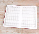 Personalised Executive Diary Organiser 2025 A5 size - UK dates and holidays