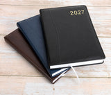 Personalised Executive 2027 Diary Organiser, A4/A5 size | Custom Engraved Planner (UK dates)