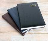 Personalised Premium Executive Diary Organiser 2026, A4/A5 size | Custom Engraved Planner (UK dates)
