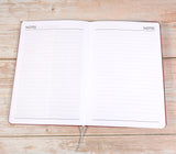 Personalised Executive Diary Organiser 2025 A5 size - UK dates and holidays