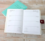 Personalised Design Diary 2025 Organiser | Laser Engraved - A5 size, UK dates