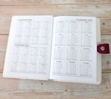 Personalised Design Diary 2025 Organiser | Laser Engraved - A5 size, UK dates