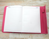 Personalised Diary Organiser 2026, A5/A6 size | Custom Engraved Planner (UK dates)