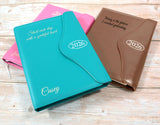 Personalised Diary Organiser 2026, A5/A6 size | Custom Engraved Planner (UK dates)