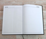 Personalised Premium Hardback Diary Organiser 2024, A4, A5 size, UK dates, Custom print