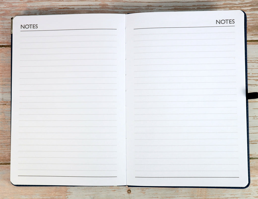 Personalised Executive Diary Organiser 2024 A5 size - UK dates and holidays