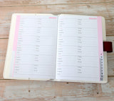 Personalised Design Diary 2025 Organiser | Laser Engraved - A5 size, UK dates