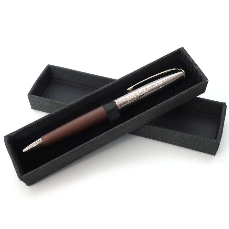 Personalised Premium Wooden Ballpoint Pen + Gift Box