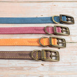Personalised Finest Leather Dog Puppy Collar + optional Matching Lead