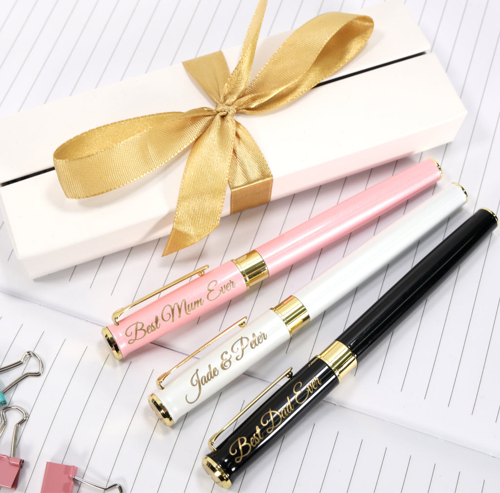 BestPen Personalised Engraved Metal Wedding Favour Pens – 20 To 200 Pcs – Multicoloured