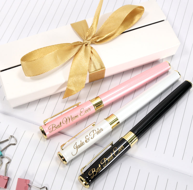 Personalised Premium Metal Rollerball Pen + Gift Box
