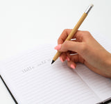 Personalised Infinity Bamboo Pencil with Eraser + Eco Box | Custom Engraved Name