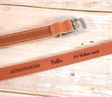 Personalised Custom Leather Dog Collar