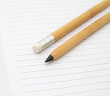 Personalised Infinity Bamboo Pencil with Eraser + Eco Box | Custom Engraved Name
