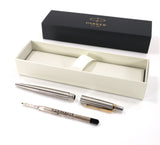 Personalised Custom Parker Jotter SS Pen + Gift Box | Design A Truly Unique Present | Laser Engraved