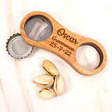Personalised Custom Bamboo Bottle Opener + Gift Box | Design A Truly Unique Present | Laser Engraved | Great Birthday Father's Valentine's Day Wedding Gift Idea