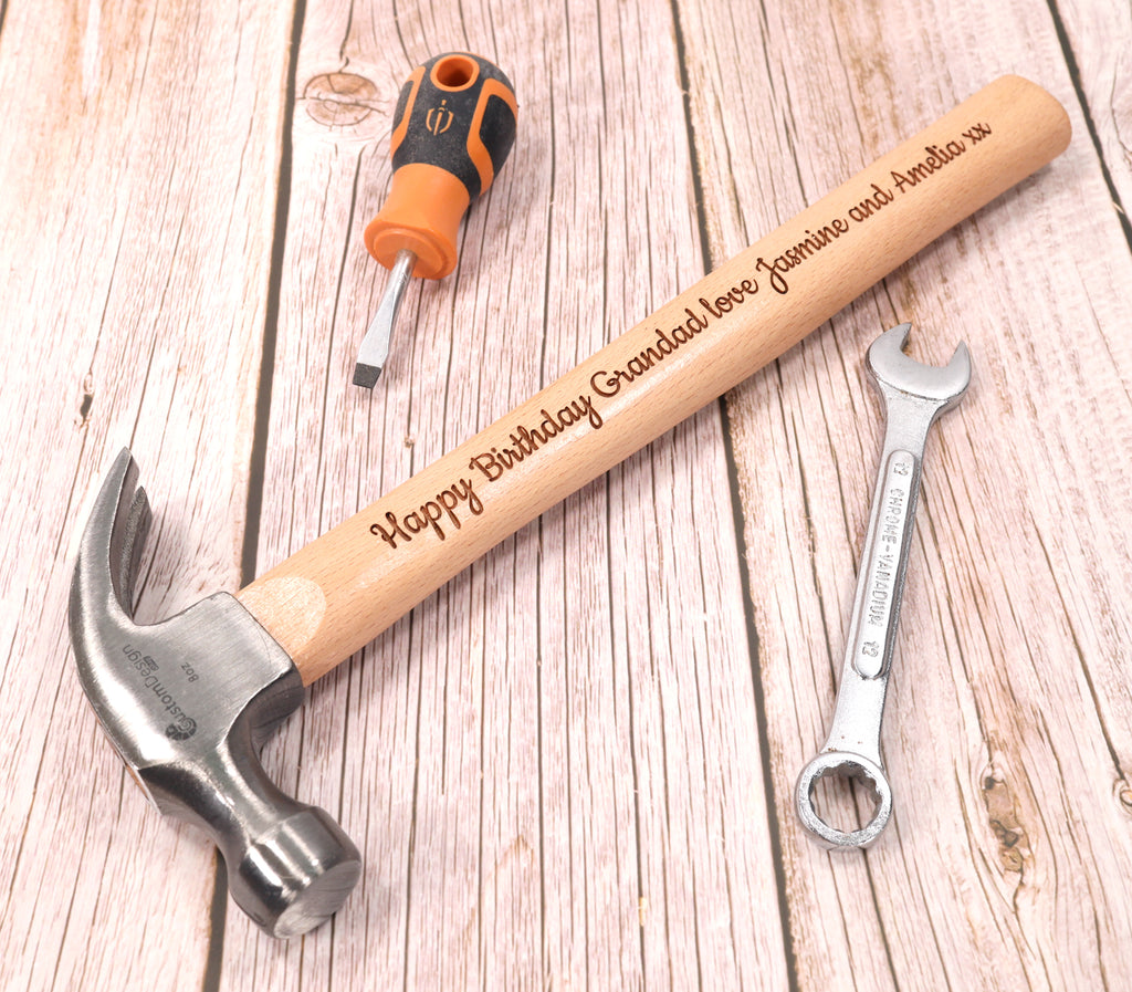 Personalised Engraved Hammer + optional Gift Box