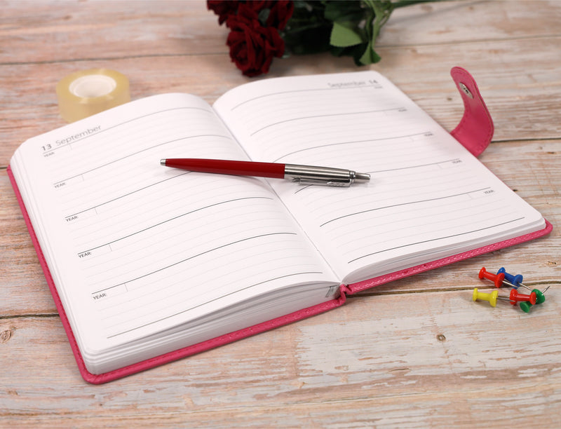 Personalised Custom Premium 5 Year Diary Organiser | Gold Embossed Gift