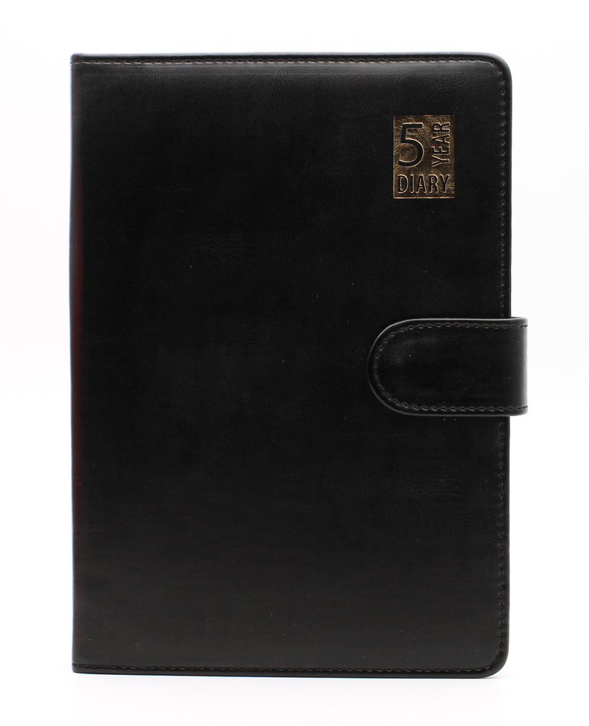 Personalised Premium 5 Year Diary Organiser A5 size Faux Leather