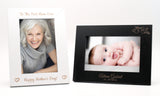 Personalised Photo Picture Frame - black/white, 4x6
